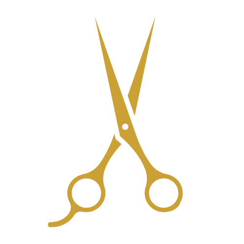 Icon goldene Schere – Symbol für Haarschnitte im Neusser Friseursalon