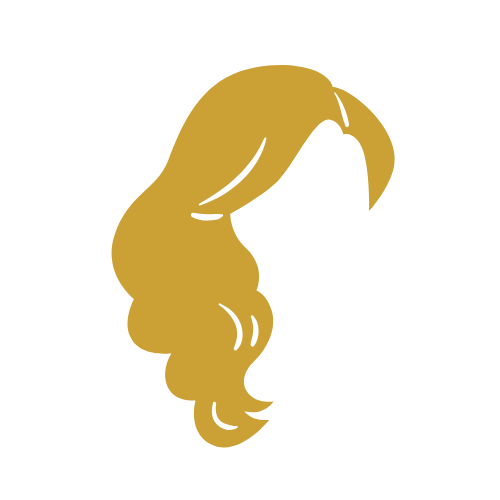 Icon goldene Haarsträhne – Symbol für Haarstyling im Neusser Friseursalon